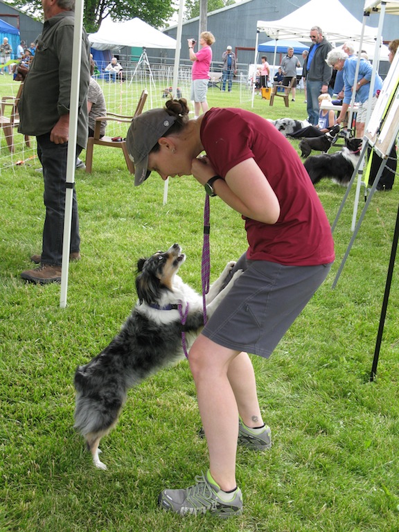 Duncan and me at the gate